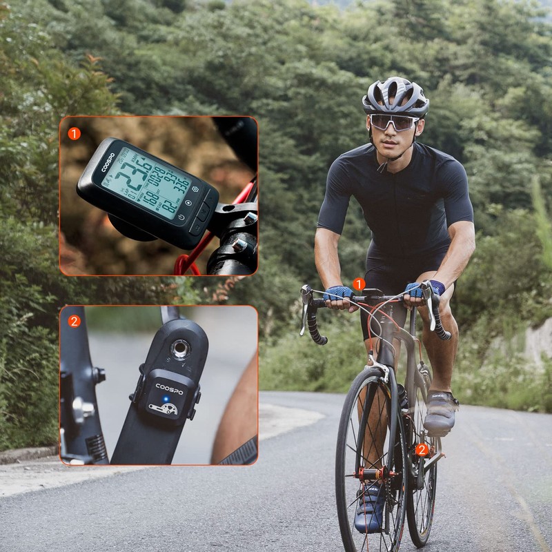 COOSPO Bicycle Speed Sensor and Cadence Sensor Bluetooth ANT+, Cadence