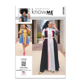 Know Me Misses' and Women's Short Romper and Floor Length Jumpsuit Sewing Pattern Kit, Design Code ME2027, Sizes 10-12-14-16-18