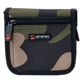 Protec Double Tuba Mouthpiece Pouch, Camouflage with Zipper Closure, Model A211CAMO