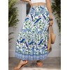 YHYJMY Womens Maxi Skirts Elastic High Waisted Floral Skirt A