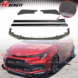 MTD For Toyota Corolla SE Sedan 20-24 Front Lip Side Skirt Rear Splitter Carbon Look