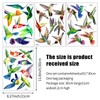 AIBAOBAO 32 Large Beautiful Humming Birds Wall Stickers Flying Hummingbird