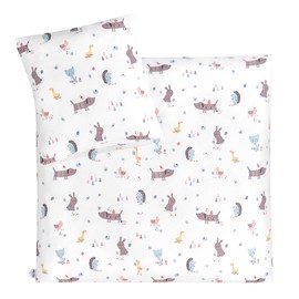 Jersey Bed Linen Heart Mint Size80x80 + 35x40 cm