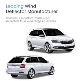 EdgeVisors Wind Deflectors Set Fits: SKODA FABIA MK3 2014-2021 4/5 Door Estate/Hatchback 4pc