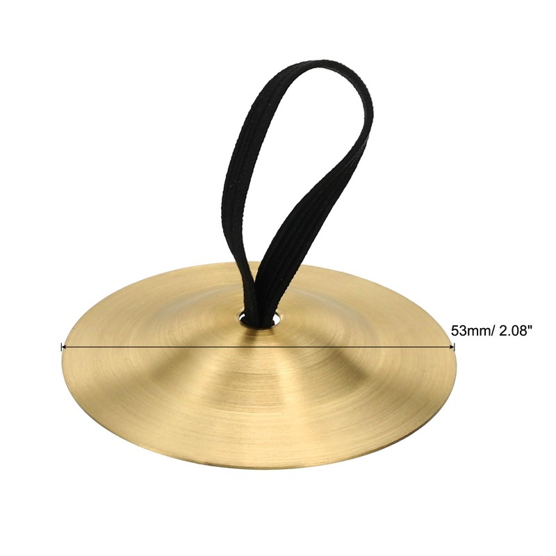 PATIKIL 1pc Finger Cymbal 2.08 Diameter Brass Copper Go Ruden