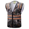 CAL PACIFIC Camouflage Tree Two Tones Safety Vest,With Multi-Pocket Tool