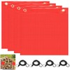 YANGUN Pack of 4 Red Warning Flag, Red Flag Extra