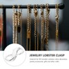 Operitacx Double Opening Lobster Clasp, Necklace Shortener with Closed Jump