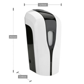 White NEW Set of 3 Automatic Soap Sanitizer Soap Dispenser Wall Mounted White & Black