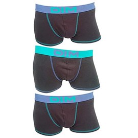 Dim Mix & Colors Mens Boxer Shorts Black 3 Pack - black, size: l