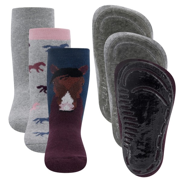 EWERS Pack of 3 Horse Stopper Socks SoftStep Socks with