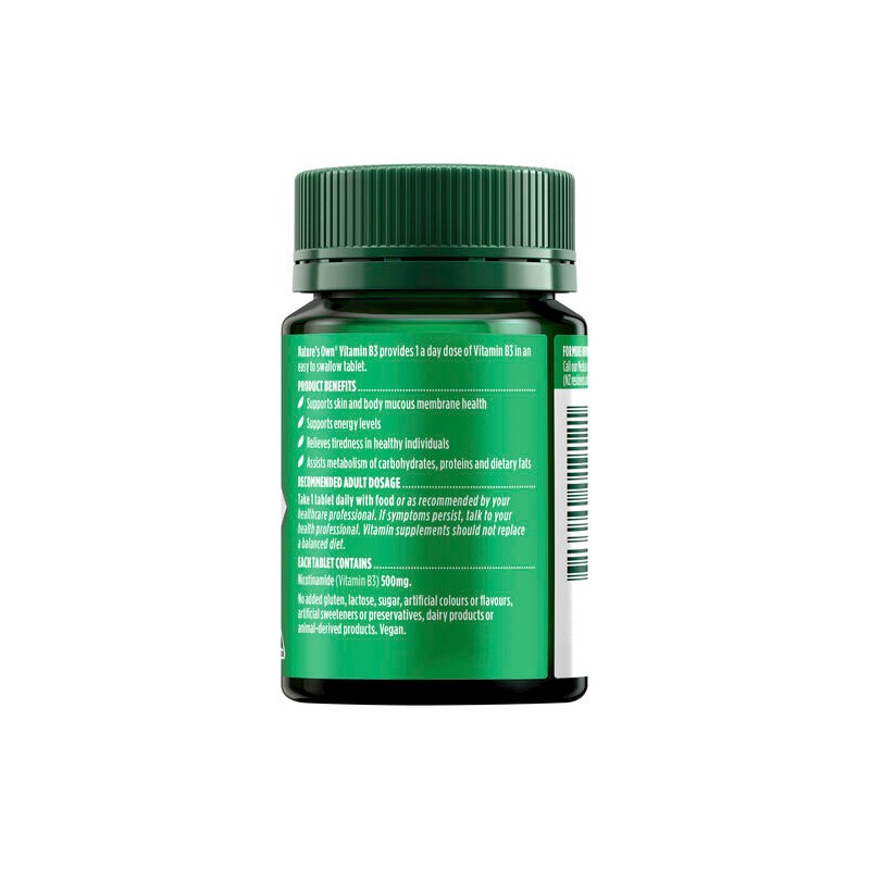Nature's Own Nature’s Own Vitamin B3 500mg 60 Tablets