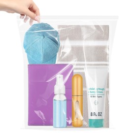Large Plastic Bags With Zipper Top,3 Gallon,16" x 18",10 Pack,Extra Large Storage Bags for Clothes,Travel, Moving, Large Reusable freezer bags,Heavy-Duty,BPA-Free, 2-mil Thick Clear Plastic Bags