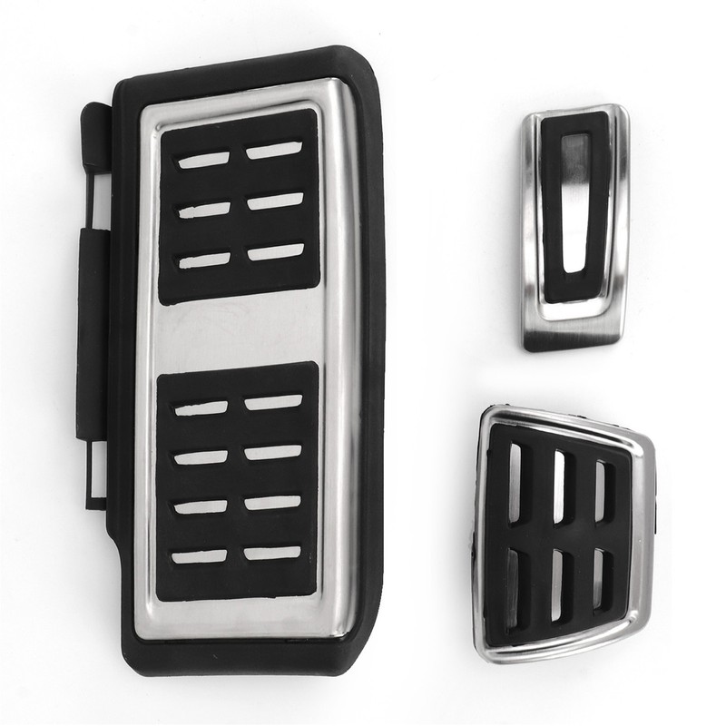 Foot Pedal Set Accelerator Brake Footrest Pads Anti Skid Rubber