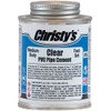 Christy's Clear PVC Cement - Medium Body, Fast Set, Low-VOC,