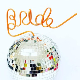 Bride Rose Gold Hen Party Straw ~ Reusable Bride Straw ~ Bride To Be Drink Straw ~ Re-usable Hen Do Party Straws ~ Bride Gift ~ Hen Party Accessories