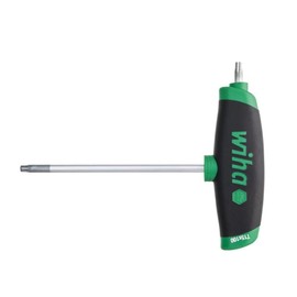 Wiha Allen Wrench Set 6 Pieces with Torx Cross Handle I ComfortGrip with Side Drive I Set T10 - T40 I Allen Key Set with T-Handle (45622)