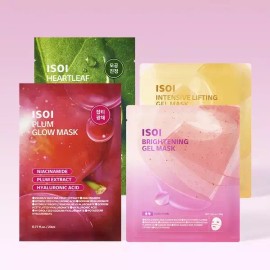 AISOI [아이소이][1매 체험세트] 마스크팩 4종 버라이어티 세트 [ISOI][1 Sheet Trial Set] Mask Pack 4-Variety Set [P0600]