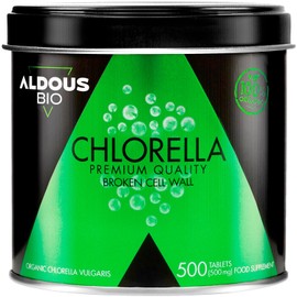 600 Pure Organic Chlorella Tablets - 3000mg per Dose - Broken Cell Wall - with Chlorophyll - Detox - Gut Health - Organic Vegan Protein Powder Tablets