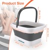 Udefineit Collapsible Foot Soaking Tub with Handle, 15L/4 Gallons, Portable