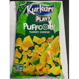 Kurkure Playz Puffcorn Yummy Cheese (55g) (Pack of 6) - Playful Shapes, provide a satisfying mouthfeel with every bite - Cheesy and Crunchy Snack Delight