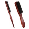 Pack of 2 Boar Bristle Brush, Sleek Bun Brush, Teasing