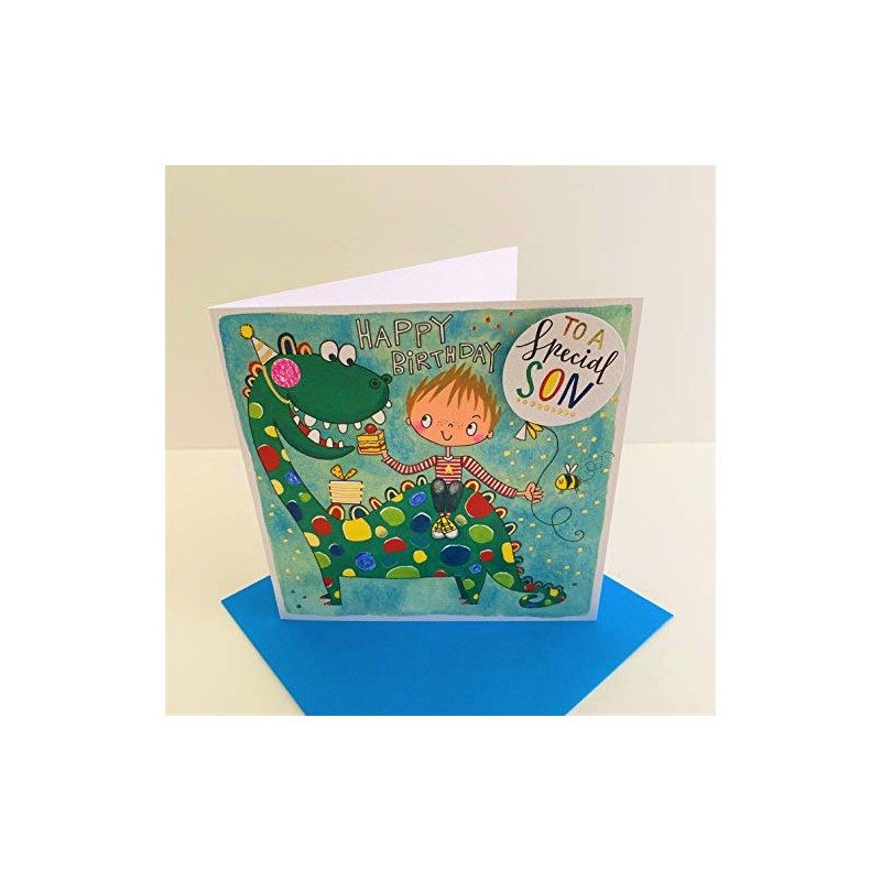 Rachel Ellen Dinosaur Special Son Happy Birthday Card