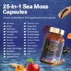 25-in-1 Sea Moss Capsules, 120 Capsules per Bottle, 2 Bottles
