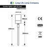 Long Life Lamp Company 2 pack Stainless Steel 12v Low