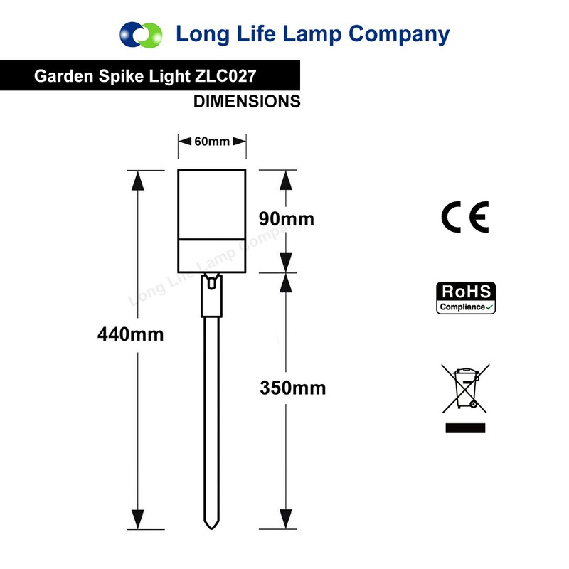 Long Life Lamp Company 2 pack Stainless Steel 12v Low