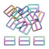 PATIKIL Flat Metal Slide Buckle 1 Inch / 25mm, 10
