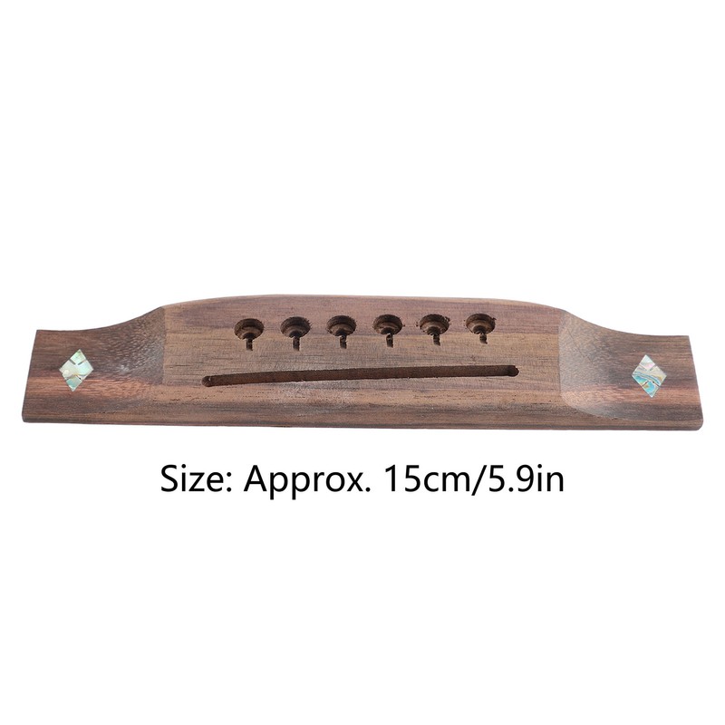 Acoustic Guitar Bridge Rosewood Pre Drilled Precisely Cut Folk Guitar