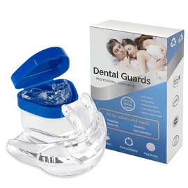 Anti-Snoring Mouthpiece, Effective Snoring Stopper Bite Splints, Bite Splint Night Against Teeth Grinding and Snoring Men Women Ergonomic Pack of 2