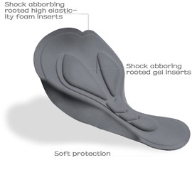 Lo.gas Cycling Shorts Women Padded Bike Shorts Womens with Padding 3D Gel Pad Bicycle Biking Shorts High Waist Ergonomic, Blue, Medium