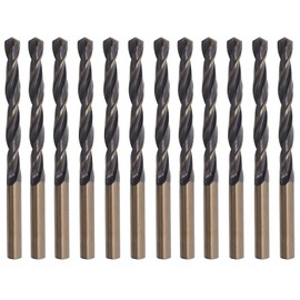 Misuyue 12pcs Metal Drill Bits, 5mm HSS Drill Bit Sets, Carbide Twist Drill Bit for Metal Stainless Steel Aluminum Alloy, Wood Drill Bits