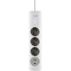 revolt Wall Power Strip: 3-Way Power Strip with USB-A and