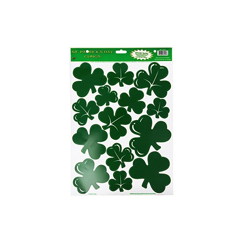 Beistle Shamrock Clings