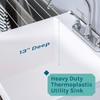 Utility Sink Laundry Tub with Gooseneck Faucet by JS Jackson