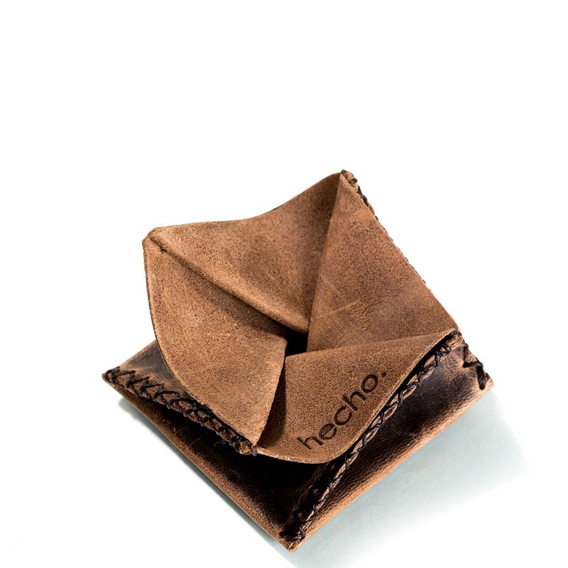 hecho. Coin Bag, Dark wood, Casual