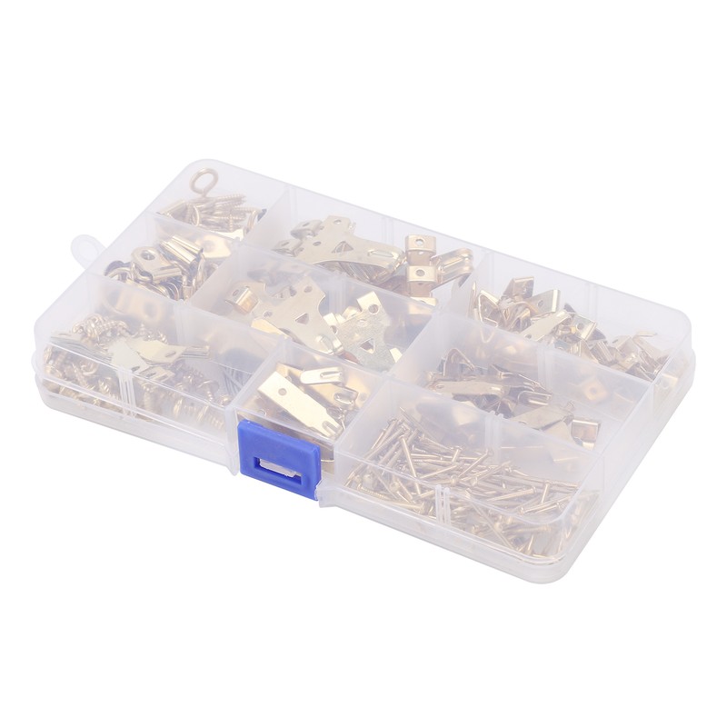 230PCS Photo Frame Hook Kit NonTrace Screw Nail for Wall