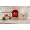 Unbranded HL Valentines Decor - Postal Truck Letter Mailbox Chunky