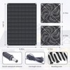 Solar Powered Fan, 15W Waterproof Solar Panel Exhaust Intake Monocrystalline
