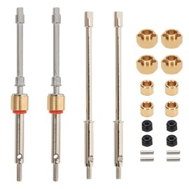 RCAWD SCX24 Extended 6mm Front CVD Driveshaft & Rear Axle Drive Shaft for Wider Chassis and Bigger Wheels for Axial 1/24 Crawlers