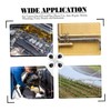 TEHAUX 47pcs R Shaped Stainless Steel Hose Clamp Kit with