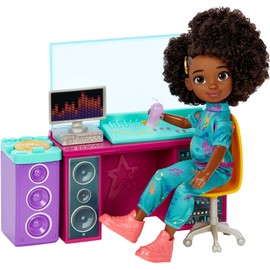 Mattel Karma's World Recording Studio Toy Playset with Karma Doll & Accessories, Includes Collectible Record