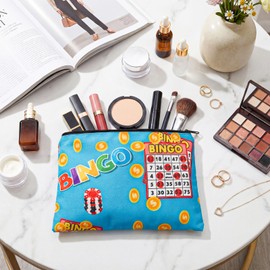 Shinylin 6 Pcs Bingo Cosmetic Bag Gifts for Women,Pattern Styles