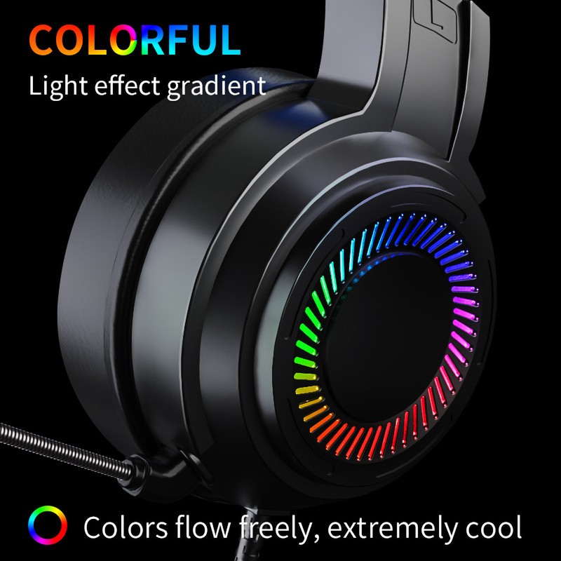 Gaming Wired Headset Multifunction 7.1 Sound Channel Colourful 3.5mm PC