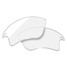 OOWLIT Replacement Sunglass Lenses for Oakley Fast Jacket XL OO9156 HD Clear Non-Polarized