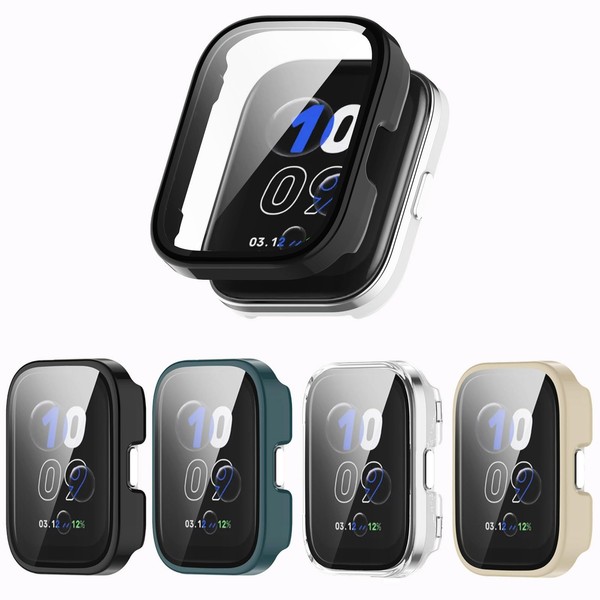 Qaerre - Funda protectora de visualización con vidrio templado Compitible