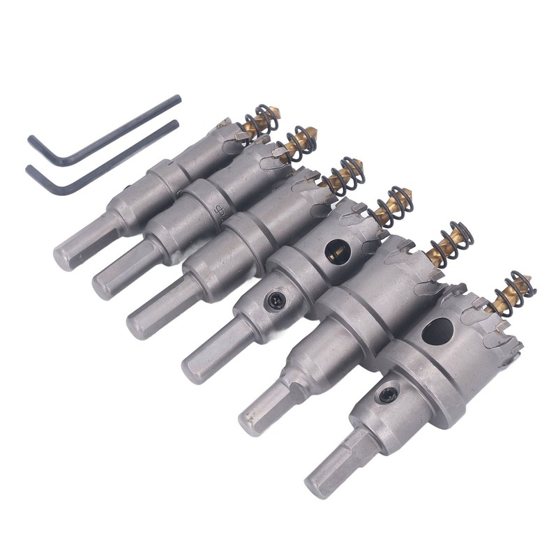 6PCS Set Carbide Hole Saw Kit 16 to 32mm TCT